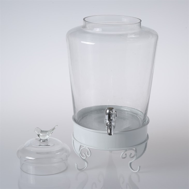 Glass Drink Dispenser Stainless Spigot