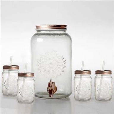 Dispenser Minuman Kaca Dengan Spigot