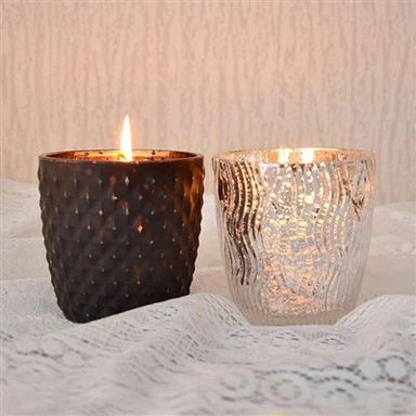 Batang Lilin Kaca Perak