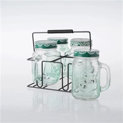 Mason Jar Gelas Minuman Dengan Penutup