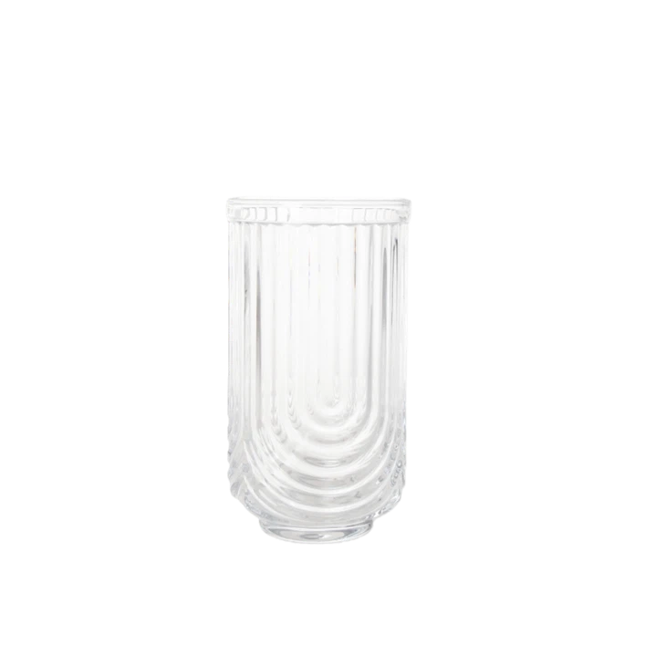U-Shape Striped Glass Tumbler best